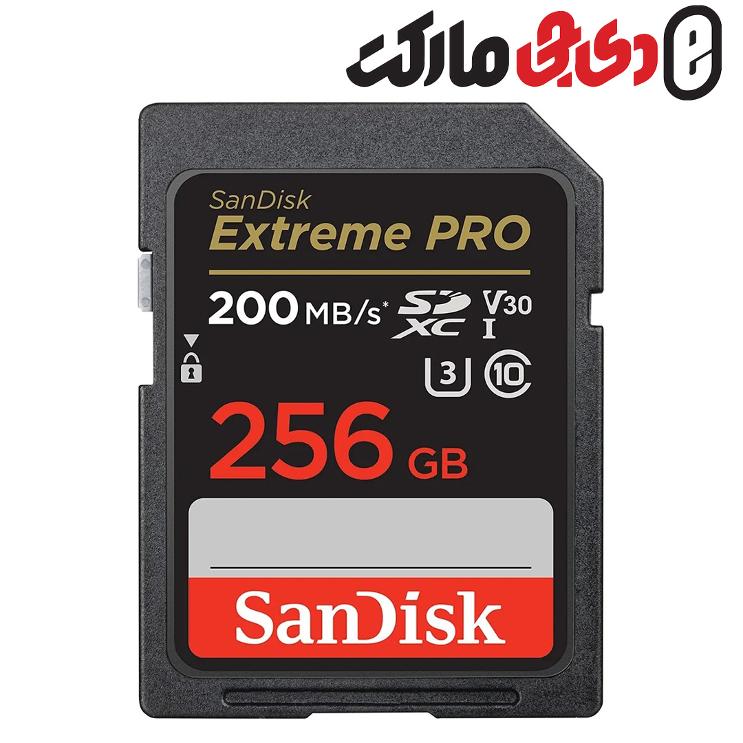 کارت حافظه SanDisk SD 256GB Extreme PRO200MB