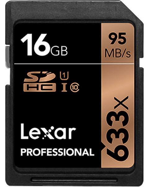 کارت حافظه لکسار  Lexar SDHC 16 GB (95mb/s) 633X