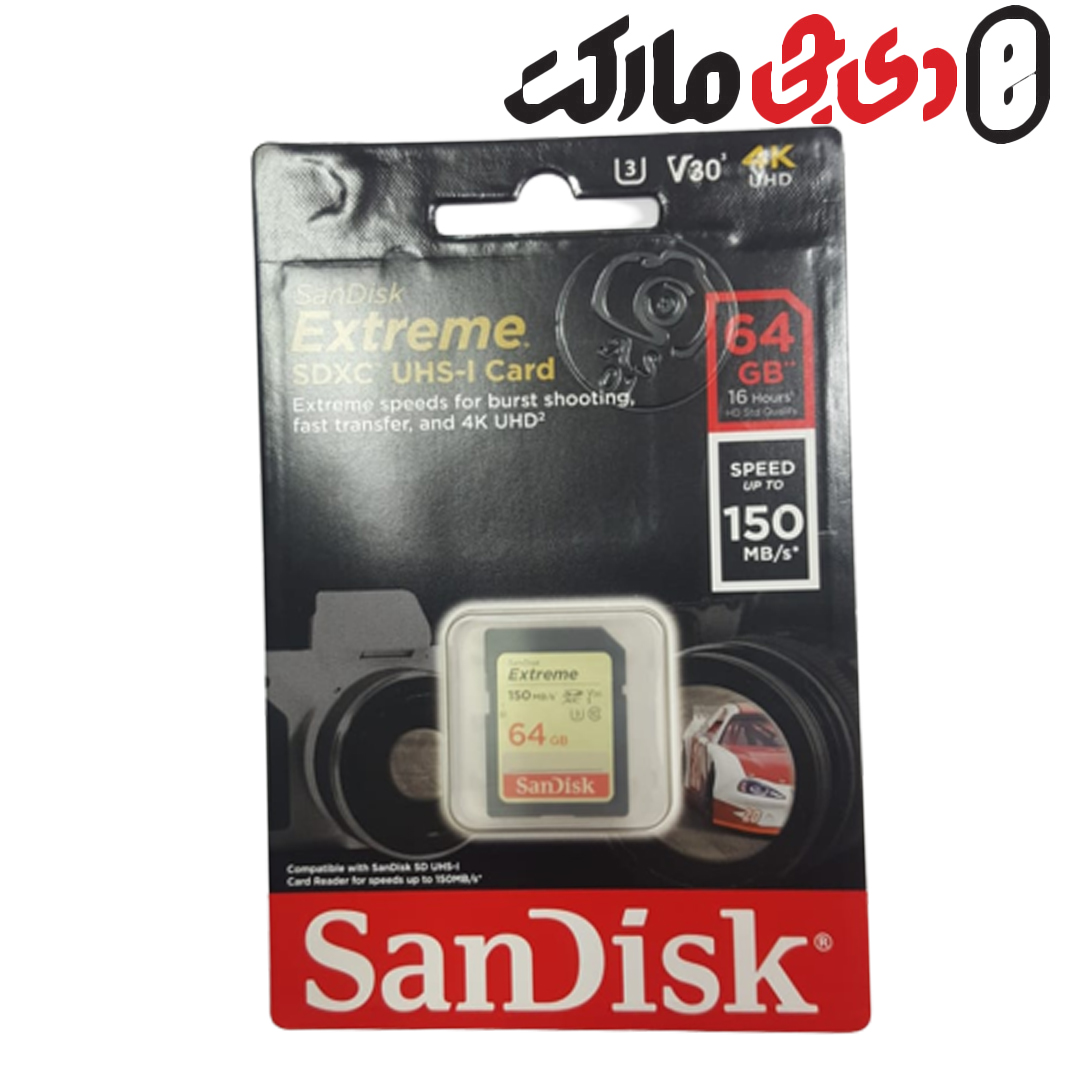 کارت حافظه سن دیسک Sandisk microSD64 GB (150mb/s) 633X