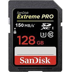کارت حافظه سن دیسک  Sandisk Extreme PRO  SDXC 128 GB (150mb/s) V30