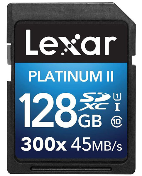 کارت حافظه لکسار  Lexar SDXC 128 GB (45mb/s) 300X