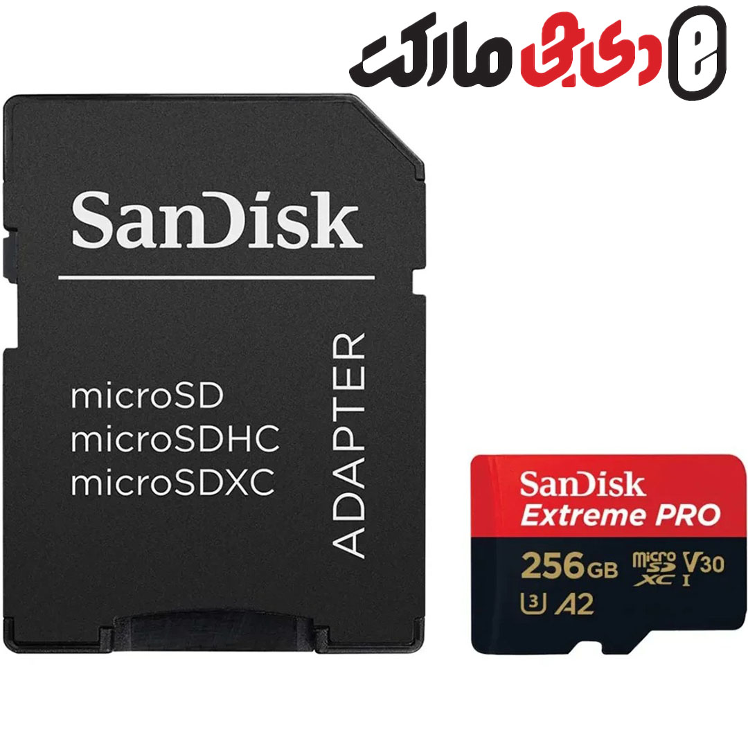 کارت حافظه میکرو اس دی سن دیسک SanDisk 256GB Extreme PRO® microSD 200MB/s