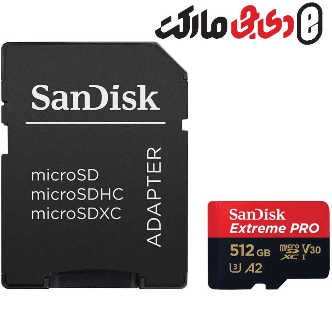کارت حافظه میکرو اس دی سن دیسک SanDisk512GB Extreme PRO® microSD 200MBs