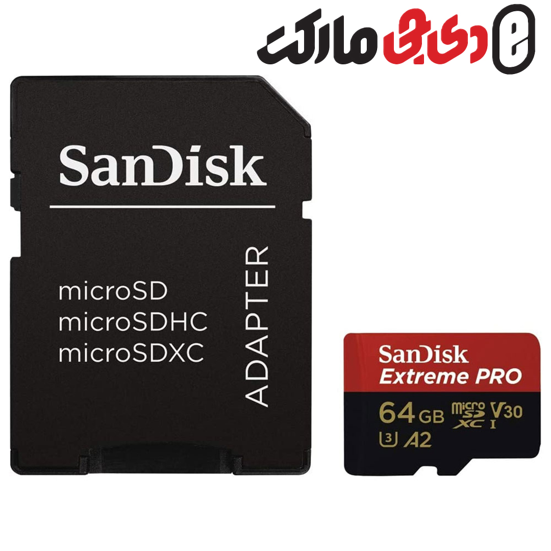 کارت حافظه Sandisk Micro SD64 GB 200 MBS 667X