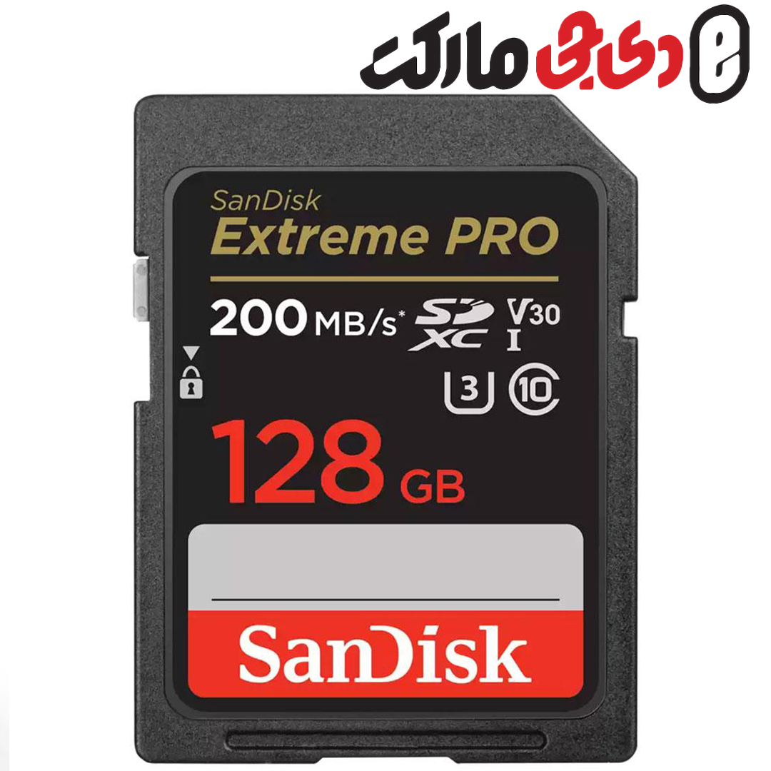 کارت حافظه سندیسک SANDISK EXTREME PRO SDHC 128GB 200MBs